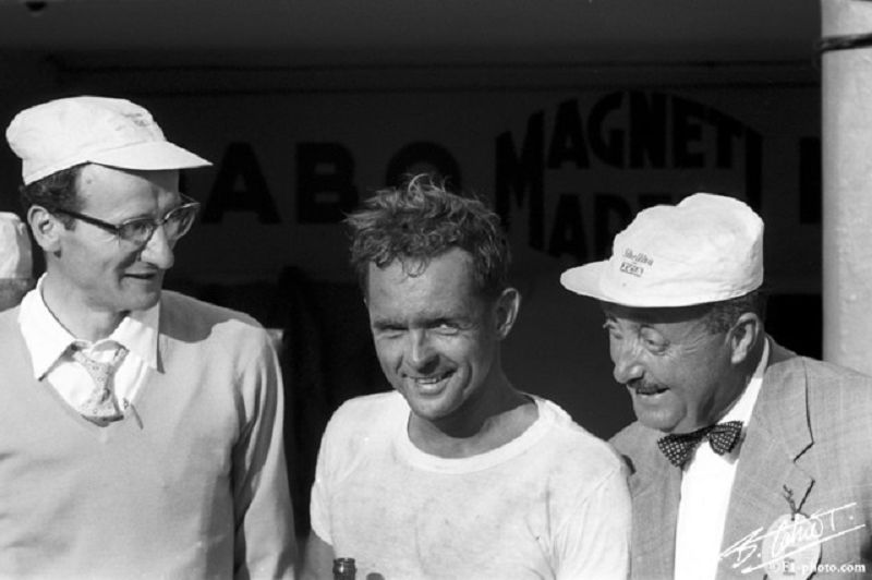 Romolo Tavoni und Hill Phil in Monza 1958