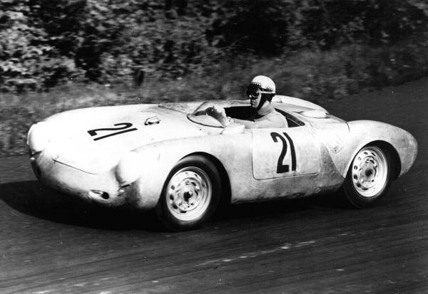Trips beim ADAC 1000km Rennen 1956 im Porsche 550A belegte Platz 1 in seiner Klasse